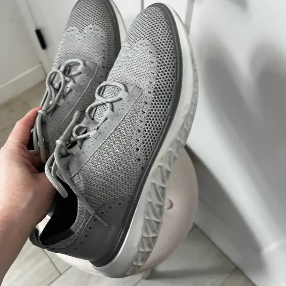 Cole Haan Men's 2.ZERØGRAND Stitchlit Gray Oxford Sneakers Size 10.5